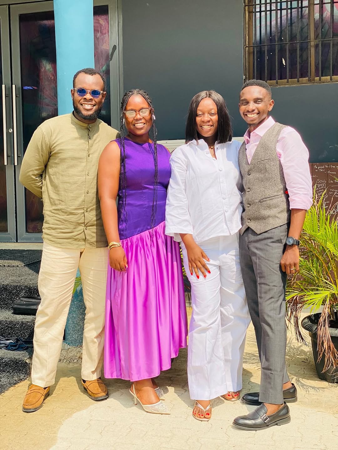TEC members after a service